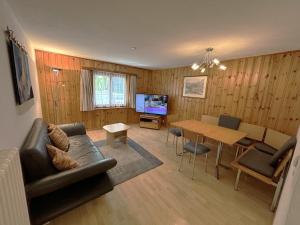 TV a/nebo společenská místnost v ubytování Chalet Medi