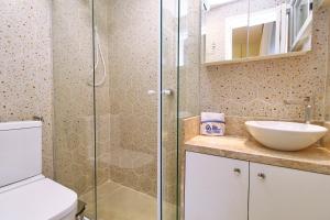 Koupelna v ubytování Luxuoso e moderno studio em Copacabana + 34 fotografií