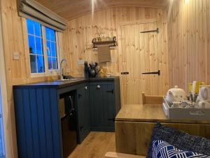 Kjøkken eller kjøkkenkrok på The Swift, Shepherds Hut