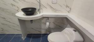 Koupelna v ubytování hotel interamericano