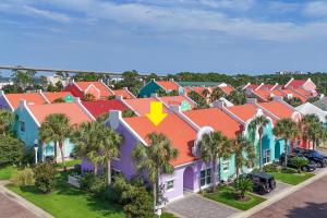 Bygningen som feriehuset ligger i