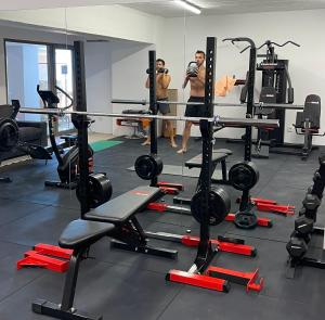 Fitness centrum a/nebo fitness zařízení v ubytování Maison Meltem