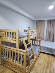 Postel nebo postele na pokoji v ubytování saxli creze
