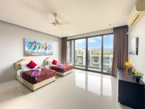 Χώρος καθιστικού στο Fantastic SeaView 4br Private Pool Villa