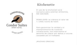 Um certificado, prêmio, placa ou outro documento exibido em Cóndor Suites Apart Hotel
