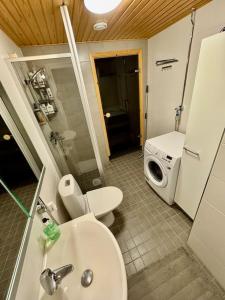 Ένα μπάνιο στο Saunallinen & rauhallinen asunto +7 φωτογραφίες