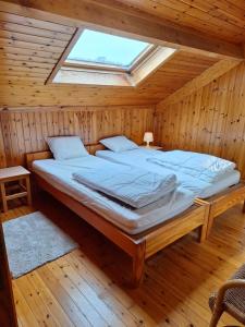Postel nebo postele na pokoji v ubytování Meerinzicht