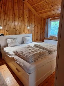 Postel nebo postele na pokoji v ubytování Meerinzicht