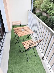 Balkón nebo terasa v ubytování Joli appartement Proche Orléans + 9 fotografií