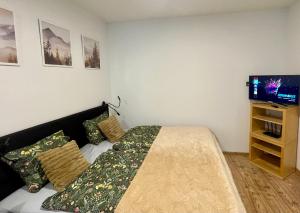 Posteľ alebo postele v izbe v ubytovaní Apartment NAVI- Modern studio in Krkonoše foothills