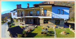 an aerial view of a large house at Voreas Hotel in Kato Loutraki