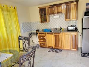 Kuchyň nebo kuchyňský kout v ubytování DW apartments