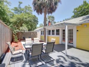 Bygningen som feriehuset ligger i