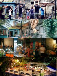昆明Kunming Upland International Youth Hostel ,near the city center ,2 mins walk to the subway, 2 mins walk to the Green Lake, Close to Yuan tong Temple, Old street, Yunnan University, convenient payment and visa cards are accepted的照片的拼贴