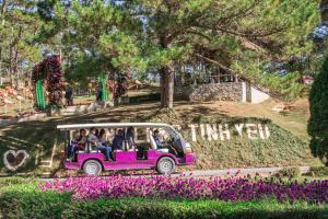 Zahrada ubytování Đảo Hoa Dalat Hotel