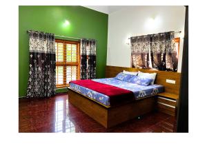 Voodi või voodid majutusasutuse Entire Private Luxury Resort in Wayanad - Cinnamon Villa Wayanad toas