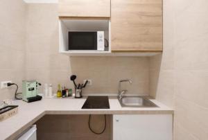 Kuchyň nebo kuchyňský kout v ubytování Pompei Luxury Suite