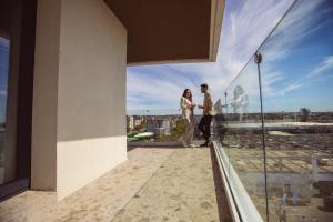 Rõdu või terrass majutusasutuses Aparthotel Craiova