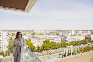 Linna Craiova üldine vaade või majutusasutusest Aparthotel Craiova pildistatud vaade