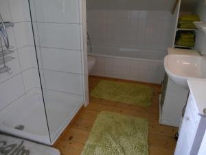 Koupelna v ubytování Pumafalle