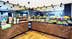a buffet line with food on top of it at Best House Hotel OLD TOWN in Istanbul