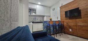 Η κουζίνα ή μικρή κουζίνα στο Apartamento Standard Suíte, Barra, Salvador, Bahia