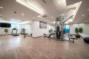 Fitness centrum a/nebo fitness zařízení v ubytování The Elite Apartment