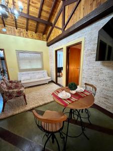 Posezení v ubytování Loft Pucci com ofurô