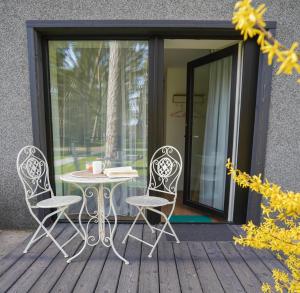 Patio nebo venkovní prostory v ubytování Kulautuva Park Apartments