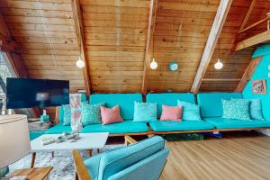 Posezení v ubytování A-Frame Adventure