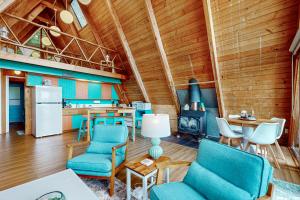 Posezení v ubytování A-Frame Adventure
