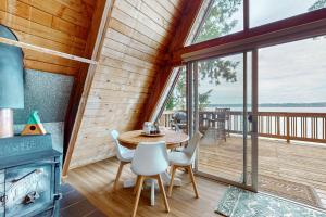 Balkón nebo terasa v ubytování A-Frame Adventure