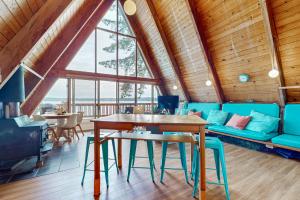Posezení v ubytování A-Frame Adventure