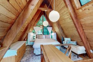 Posezení v ubytování A-Frame Adventure