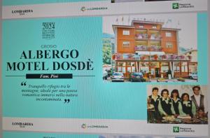 Certifikát, hodnocení, plakát nebo jiný dokument vystavený v ubytování Albergo Motel Dosdè B&B