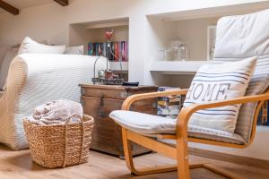 A seating area at Loft 38 Ioannina