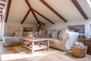 A seating area at Loft 38 Ioannina