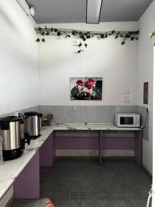 Kuchyň nebo kuchyňský kout v ubytování Tastaq hostel