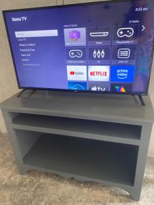 TV a/nebo společenská místnost v ubytování Casa Turquesa
