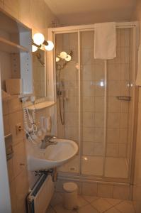 Koupelna v ubytování Hotel Kammerer