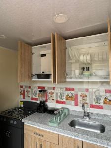 Dapur atau dapur kecil di Hostelfc Chapinero