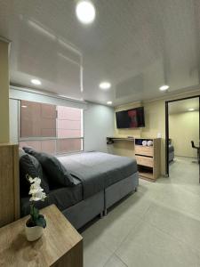 Tempat tidur dalam kamar di Hostelfc Chapinero
