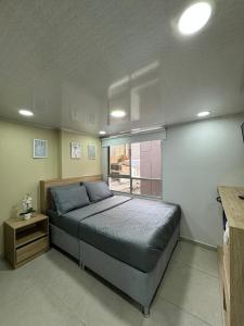 Tempat tidur dalam kamar di Hostelfc Chapinero