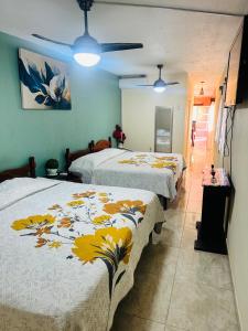 Postel nebo postele na pokoji v ubytování Departamento en Tequila Maria Concepcion