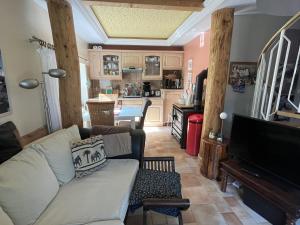 Posezení v ubytování Boddenhus Fuhlendorf + 19 fotografií