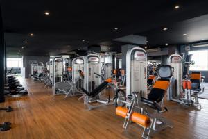 Fitness centrum a/nebo fitness zařízení v ubytování Star Convention Hotel