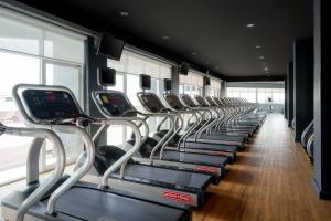 Fitness centrum a/nebo fitness zařízení v ubytování Star Convention Hotel