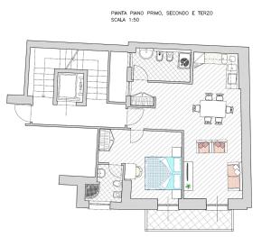 Půdorys ubytování Residenza Alba - Molveno