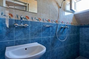 a bathroom with a shower and a sink at Guest House Dima in Sozopol +31 photos