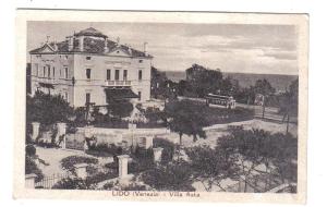 an old photo of a large building with a garden at Villa Gabriella B&B - Apartments in Venice-Lido